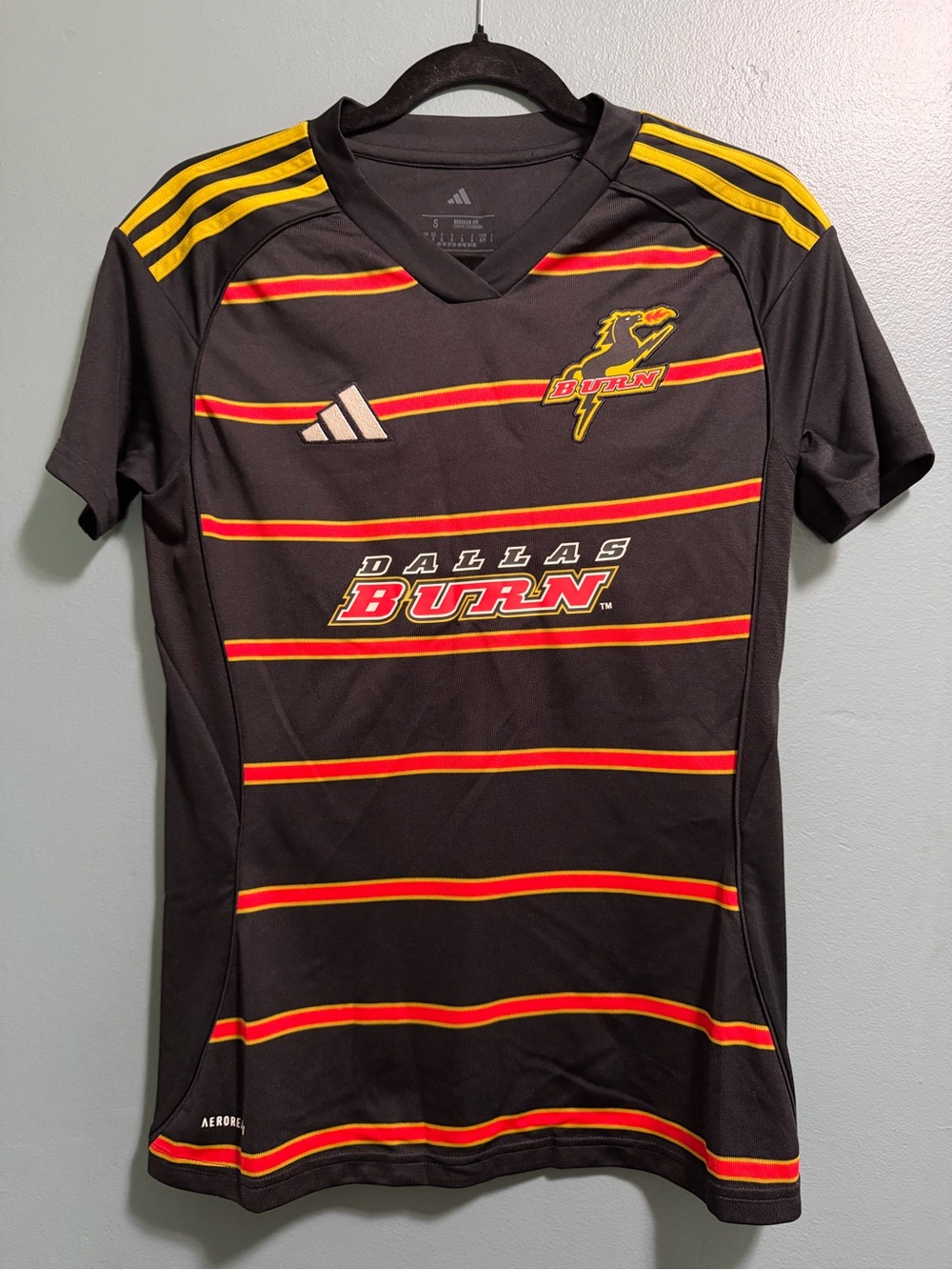 Adidas Dallas Burn MLS FC 2025/26 Third BlackJersey Fan Version Womens Small NEW